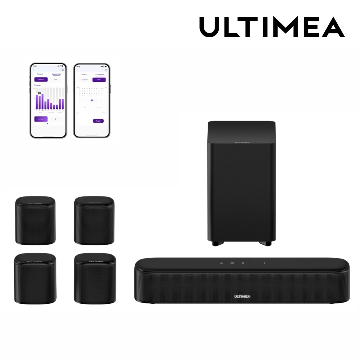 Audio Home Cinema - ULTIMEA 7.1 채널 사운드바 시스템 (TV용,