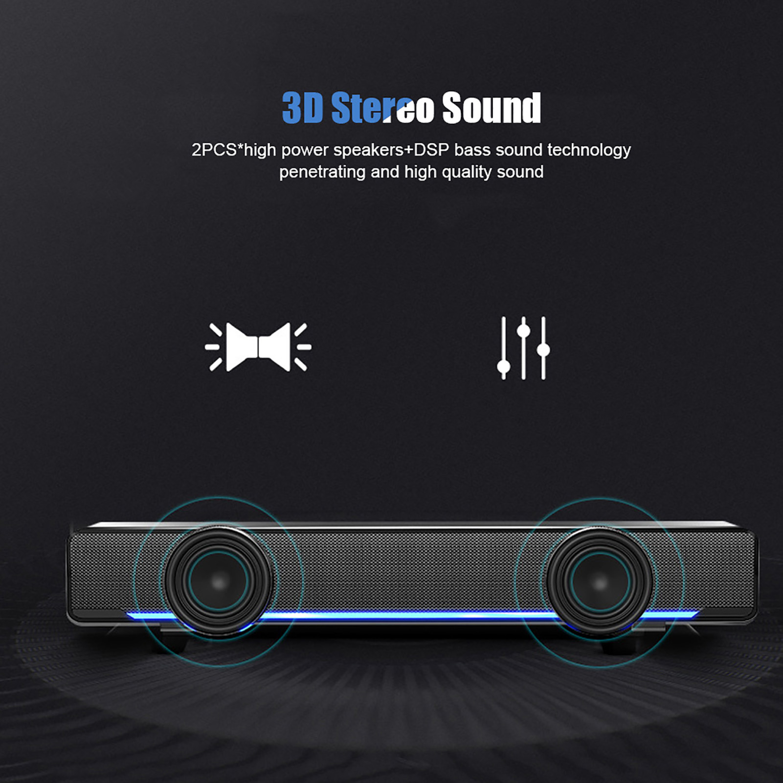 휴대용 사운드 바 USB 유선 스테레오 사운드 바 음악 - Home Cinema Tv 리뷰 및 가격