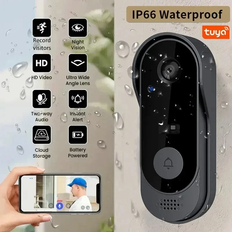 스마트 무선 비디오 초인종, Tuya 앱 연동, Wi- - Home Cinema Wireless 리뷰 및 가격