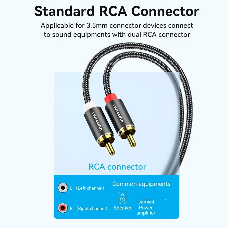 Vention RCA 케이블 3.5mm ~ 2RCA 분 - Home Cinema Tv 리뷰 및 가격