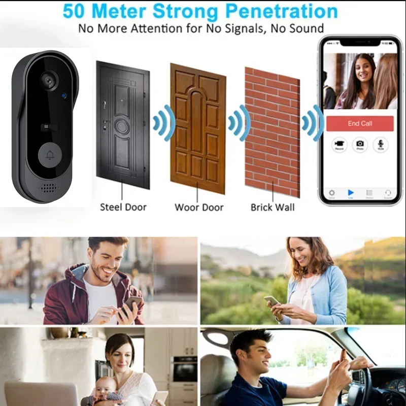 비디오 HD 무선 방수 도어벨 카메라, 야간 투시 및  - Home Cinema Wireless 리뷰 및 가격