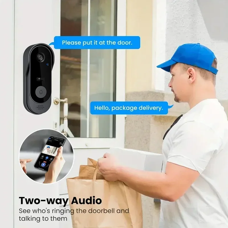 비디오 HD 무선 방수 도어벨 카메라, 야간 투시 및  - Home Cinema Wireless 리뷰 및 가격