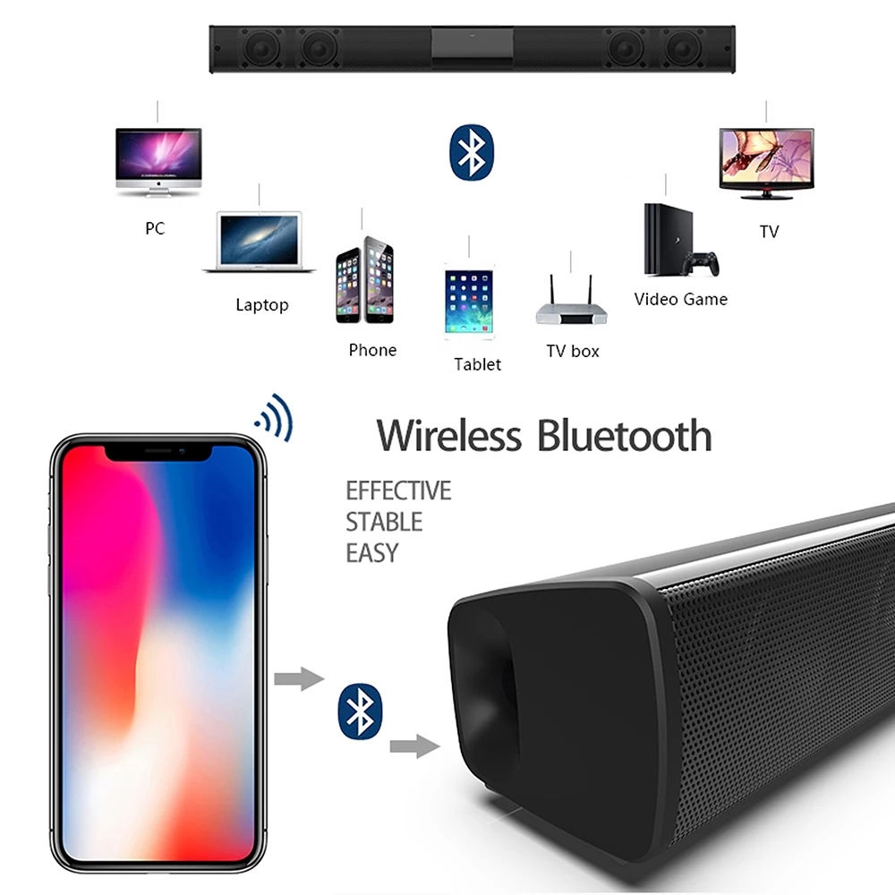 40W 블루투스 스피커 컬럼 고출력 휴대용 스피커 TV - Home Cinema Chairs 리뷰 및 가격